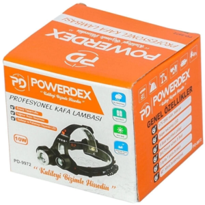 10 W Şarjlı Metal Yağmur Suyu Geçirmez Kafa Lambası - Feneri