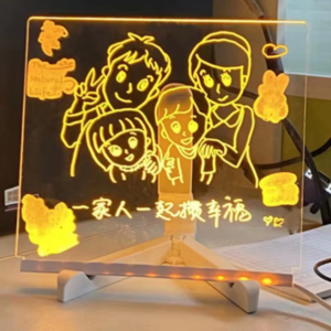 12 Inc Led Işıklı Çizim Tahtası Ayarlanabilir Stant Ve Kalemleri İle