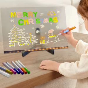 12 Inc Led Işıklı Çizim Tahtası Ayarlanabilir Stant Ve Kalemleri İle