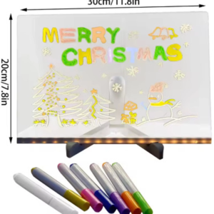 12 Inc Led Işıklı Çizim Tahtası Ayarlanabilir Stant Ve Kalemleri İle
