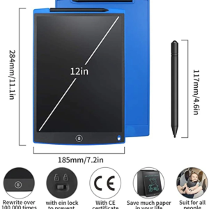 12 Inc Writing Lcd Grafik Dijital Kalemli Çizim Tableti Yazı Tahta Not Yazma Eğitim Tableti
