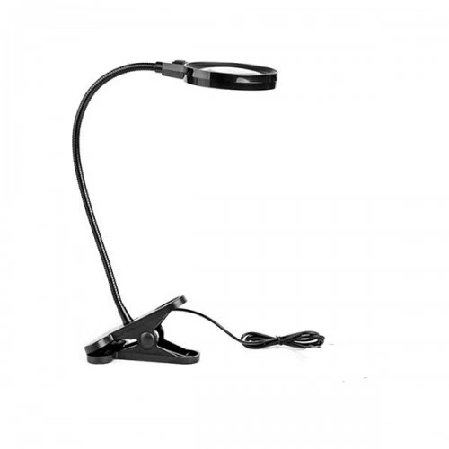 12 Led Clipslı Işıklı Büyüteç,işıklı Masa Lambası Çalışma Lambası - Görsel 3