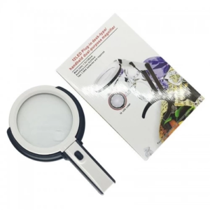 2x5x120mm 10 Ledli Masaüstü Büyüteç