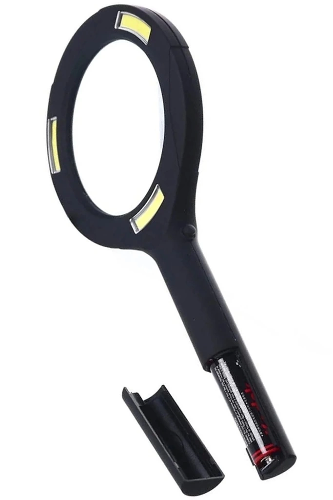 3 Ledli Işıklı El Büyüteci 250 Lümen Beyaz Işık Büyüteç 3x Zoom Tamirci Büyüteç Wt374 - Görsel 2