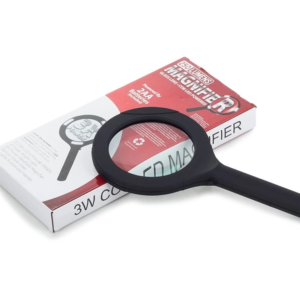 3 Ledli Işıklı El Büyüteci 250 Lümen Beyaz Işık Büyüteç 3x Zoom Tamirci Büyüteç Wt374