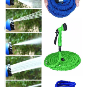 30 Metre Uzayan Bahçe Sulama Araç Yıkama Hortumu 7 Kademeli Başlık