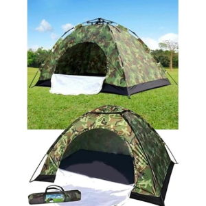 4 Kişilik Kamuflaj Desenli Kolay Kurulumlu Kamp Çadırı