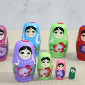 4'lü Ahşap Matruşka Alk3814