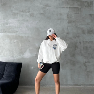 Baskılı Beyaz Sweat