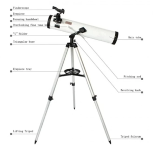 76x700 Profesyonel Aynalı  Uzay Teleskopubeyaz