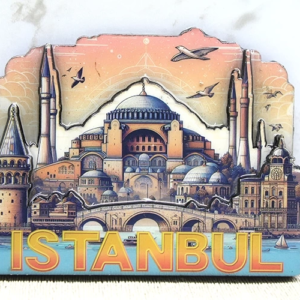 Ahşap İstanbul Temalı Magnet Alk4364