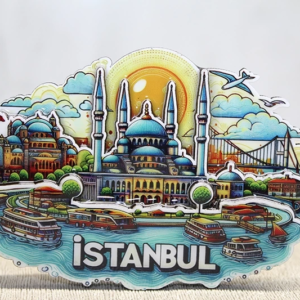 Ahşap İstanbul Temalı Magnet Alk4598