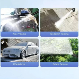 Akülü Şarjlı Yüksek Basınçlı Oto Araba Bahçe Yıkama,temizleme Su Sı
