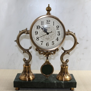 Altı Mermer Sarkaşlı Masa Üstü Saat Alk4321