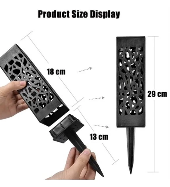 Dekoratif Solar Güneş Enerjili Bahçe Aydınlatması Yürüyüş Yolu Seti ( 6 Adet ) - Görsel 3