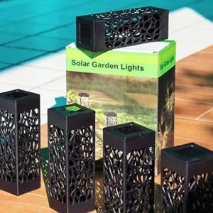 Dekoratif Solar Güneş Enerjili Bahçe Aydınlatması Yürüyüş Yolu Seti ( 8 Adet )