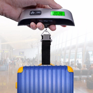 Dijital Işıklı Elektronik Askılı El Bagaj Tartısı Bavul Kantarı Seyahat Çantası 50kg