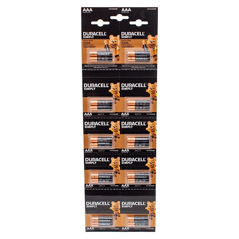 1.5v İnce Aaa 20'li Alkalin Pil Lr03/mn20