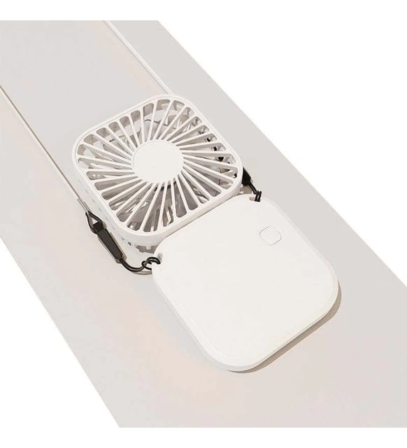 El Fanı Mini Masaüstü Ve Boyun Askılı Fan Portatif Şarjlı 3 Kademeli Vantilatör Soğutucu - Görsel 2