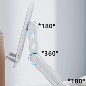 F17s  Masaüstü Telefon Tutucu Döner Tabanı Alüminyum Paslanmaz Çelik Katlanabilir