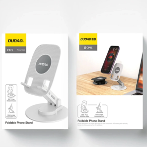 F17s Masaüstü Telefon Tutucu Döner Tabanı Alüminyum Paslanmaz Çelik Katlanabilir
