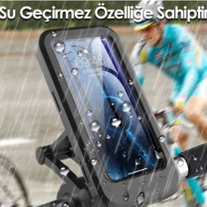 Gidon Bağlantılı Su Geçirmez Mıknatıslı Motorsiklet Telefon Tutucu