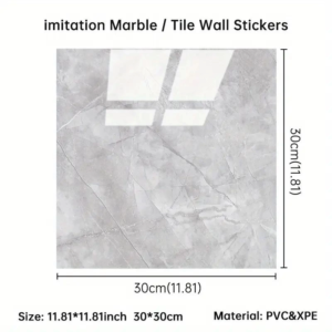 Gri Mermer Desen Duvar Sticker (30*30)