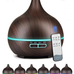 Hava Nemlendirici 7 Led Işıklı Aromatik Oda Kokusu 550 Ml Kahve Aroma Difüzörü Buhar Makinası