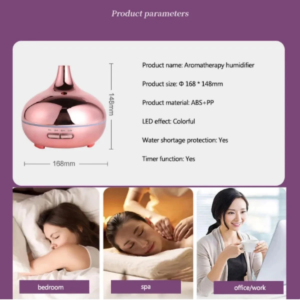 Hava Nemlendirici Parlak Gold Aromatik Oda Kokusu 550 Ml Kahve Aroma Difüzörü Buhar Nemlendırıcı