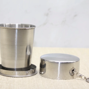 Katlanabilir Tekli Paslanmaz Çelik Shot Bardak Alk3935