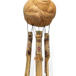 Maymunlu Bambu Rüzgar Çanı