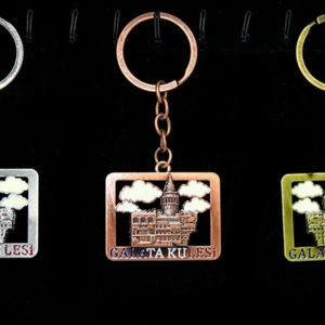 Metal Galata Kulesi Anahtarlık Alk2210