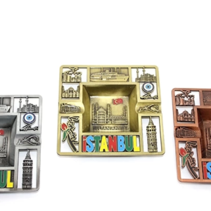 Metal İstanbul Temalı Yöresel Metal Küllük 2alk87