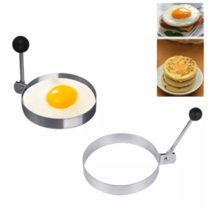 Metalik Daire Şeklinde Metal Omlet Yumurta Ve Krep Kalıpları