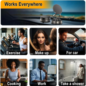 Metalik Magsafe Telefon Tutucu Tüm Yüzeylerle Uyumlu Vakumlu 360 Dönen Oynar Başlık
