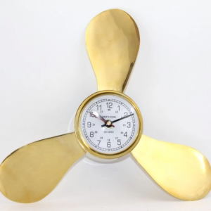 Pirinç Duvara Asmalı Pervane Tasarımı Saat Ksk2057