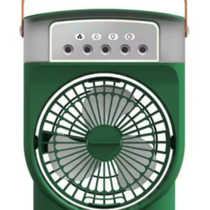 Şarjlı 600 Ml Su Hazneli Taşınabilir Masaüstü Vanilatör  Güçlü Fan Ve 2000 Mah Pil Yeşil