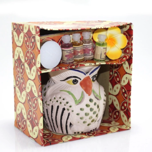 Seramik Baykuş'lu Buhurdanlık Seti No:02