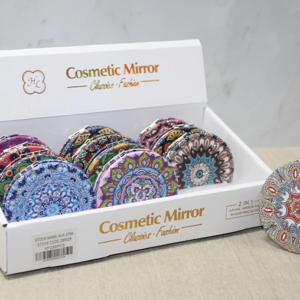 Taşlı El Aynası Yuvarlak İnce Alk3754