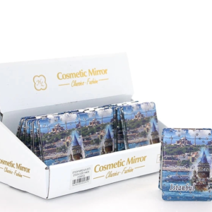 Taşlı İstanbul Tasarımı El Aynası İnce Alk2473a