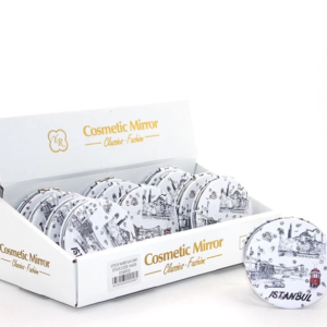 Taşlı İstanbul Tasarımı El Aynası İnce Alk2481