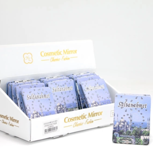 Taşlı İstanbul Tasarımı El Aynası İnce Alk2621