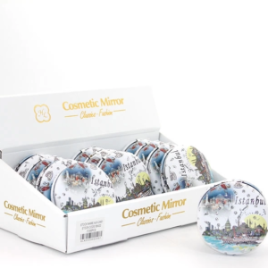 Taşlı İstanbul Tasarımı El Aynası Kalın Alk2491