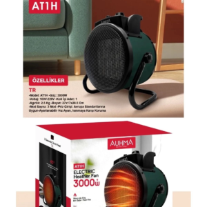 Ultra Güçlü 3000 Watt Taşınabilir Elektrikli Portatif Isıtıcı Soba Sıcak Hava Üfleyen Fan Radyatör