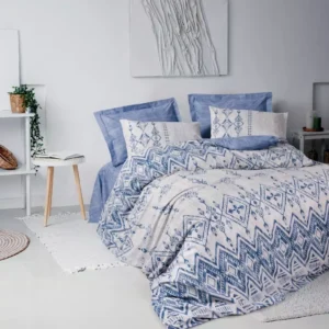 Ranforce Çift kişilik nevresim takımı mavi