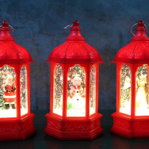 Yılbaşı Temalı Işıklı Kar Küresi Alk3218