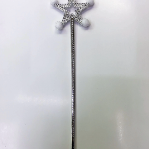 Yıldız Peri Asası Sihirli Değnek Beyaz Ponponlu