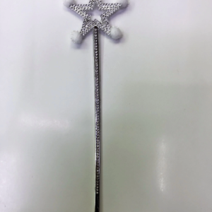 Yıldız Peri Asası Sihirli Değnek Beyaz Ponponlu