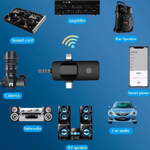 Yüksek Kalite Profesyonel 3 In 1 Kablosuz Taşınabilir Yaka Mikrofonu Youtube Facebook Tiktok