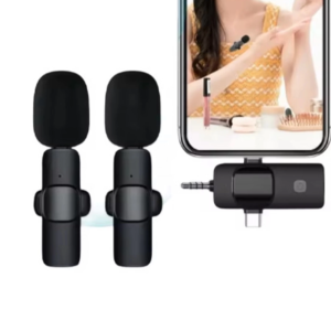 Yüksek Kalite Profesyonel 3 In 1 Kablosuz Taşınabilir Yaka Mikrofonu Youtube Facebook Tiktok